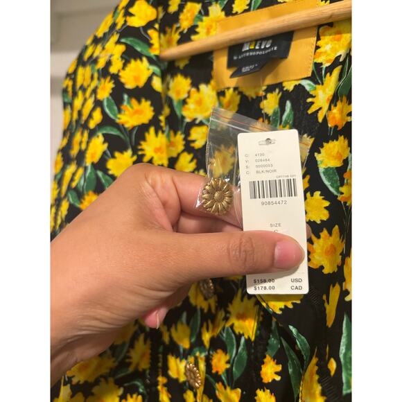 NWT Maeve Cottagecore Collared Poplin Swing Mini Dress Sz S - Picture 7 of 9